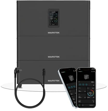 Speicher MARSTEK Jupiter C + Plus Solarspeicher 7.68 kWh LiFePO4 Setwahl Solarakku für PV Systeme Balkonkraftwerk, IP65, 6000 Zyklen, WiFi und Bluetooth, Solar-Batterie