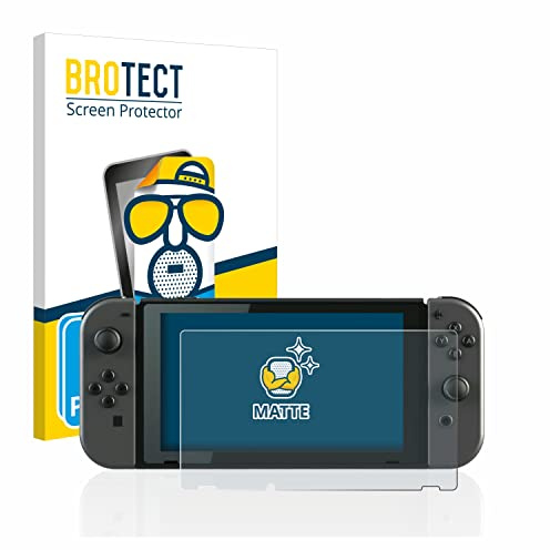 BROTECT Entspiegelte Schutzfolie für Nintendo Switch (2 Stück) Matte Displayschutz-Folie, Anti-Reflex, Anti-Fingerprint