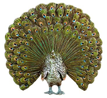 Kunst & Ambiente - Wiener Bronze Pfau - gestempelt - handbemalt - Tierskulptur - Miniatur Figuren - Statuen online kaufen - Wohndeko für Innen