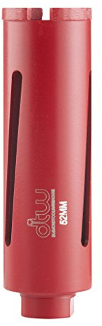 DTW Dry Diamond Core Drill Bit Plumbers & Builders Premium Segment Hole Cutter, 52mm x 150mm