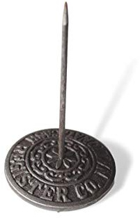 Thorness Vintage cast Iron Cash Register Receipt Spike Paperweight | Desk Receipt Holder | Restaurant Paper Holder | Check Spike | Spindle Rod Bill Holder | Note Spike for Office Home Restaurant