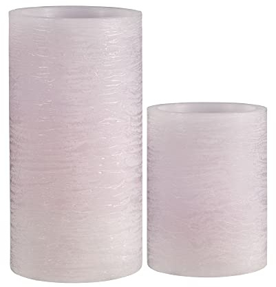 Pauleen 48116 Cosy Lilac Candle LED Kerze mit Timerfunktion 6H Timer Wachskerze mit Batterie 2er Set