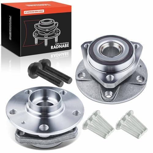 Frankberg 2x Radlager Radlagersatz Vorne Links Rechts Mit ABS Magnetring | Kompatibel mit Golf VI 5K1 Golf Plus 521 5M1 A3 Sportback 8VA 8VF Replace# 8V0598625 Flansch-Rad ⌀136,5