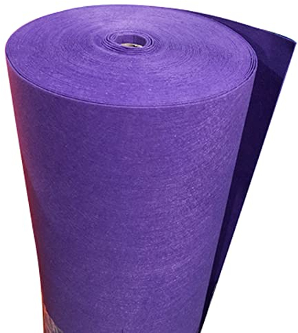 XiaoLong Filzstoff Bastelfilz Filz Stoff 1m Breit Filzplatten für Handwerk,Nähen,Patchwork,Stickereien Handwerks Projekt DIY Weihnachtsdekorationen(Size:1 * 5m,Color:Violett)