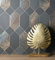 GAULAN - 500681282 Papier peint lessivable géométrique hexagones avec des feuilles tropicales pour mur salon chambre couloir salle à mange tête de lit - Échantillon DIN A4