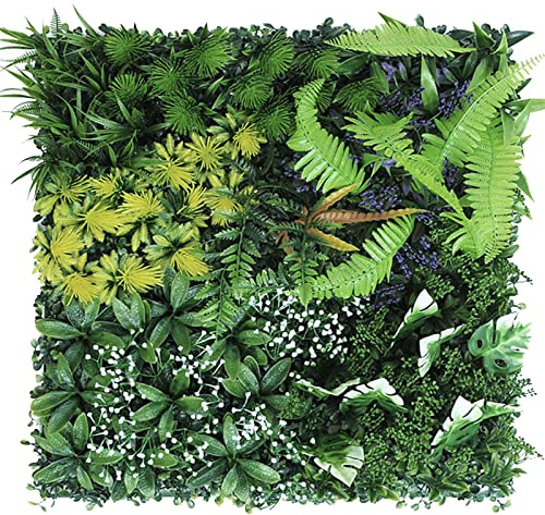 MALAIDOG 12pack Grass Wall Panels Backdrop, Artificial Hedges Boxwood Greenery Wall, 20in Square Faux Grass Wall For Garden Fence