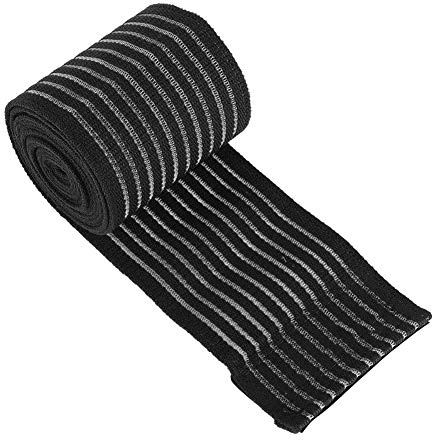 Yuecoom Sport-Kompressionsbandage, hochelastischer, Verstellbarer Armschutz, Handgelenk-/Knie-/Oberschenkel-Stützbandage, Bondage-Wrap für Training, Laufen(Schwarz)