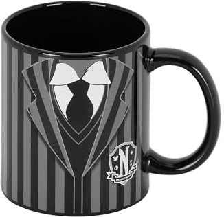 Wednesday Uniform-Mug, Black, 13 x 9.5 cm