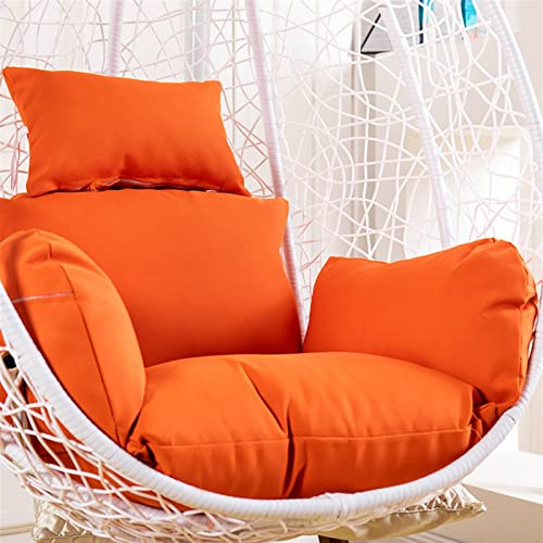 Earnmore Housse de Coussins de Chaise d'oeuf, Housse de Coussins de Chaise de balançoire Suspendue, Housse de Remplacement de Chaise de Panier Suspendu (sans Rembourrage), Orange