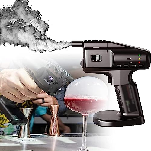 RayGenius Cocktail Bubble Maker Kit, Handheld Smoked Bubble Gun,Smoke Generator Tool, USB Charging Bubble Gun for Cocktail Drink Whiskeyï, Meat, Pizza and Food Cooking