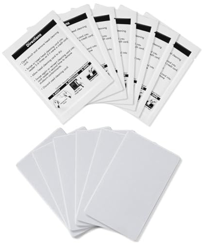 ROBMNE CR80 Reinigungskarten, doppelseitiger Kartenleser-Reiniger, POS-Swipe-Terminal-Reinigungskarten, CR80-Karten-Chip-Reiniger (10 Stück),