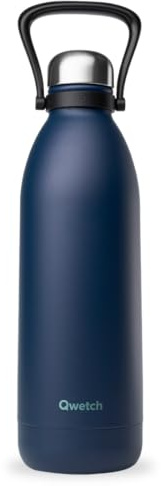 Bouteille isotherme – Bleu mat Marine Titan par Qwetch