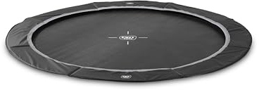 EXIT InTerra trampolín Deportes a ras de suelo ø244cm - negro