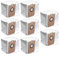 FUBESK Lot de 8 sacs de rechange pour aspirateur robot Zaco A10 Pro, grande capacité de collecte de poussière, matériau non tissé, installation facile