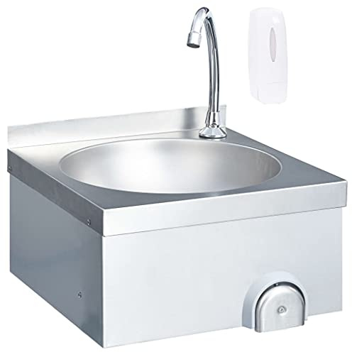Generico Lavandino con Rubinetto e Dispenser Sapone in Acciaio Inox,Articoli di ferramenta,Prodotti Idraulici,Articoli Idraulici,Lavandini,Lavandini cucina-51113