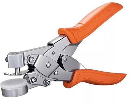 Toplionace Manuelle Lochmaschine für Plastiktüten, Pe Folien Rundlochstanze, Lochzange für Stoff und Lederverpackungsbeutel (4MM)