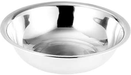 Uonlytech Ciotola in Acciaio Inox Grande per Lavare Verdure e Mescolare Impasti Vasca Spessa 36 CM per Uso Domestico Cucina