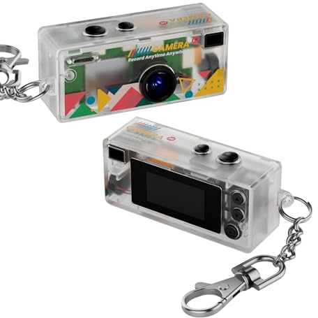 G6 Thumb Camera | Mini Keychain Digital Camera | 1080P HD Video Recorder With 0.96 LCD | 130° Wide Angle Pocket Cameras | Portable Wearable Vlog Cameras For Teens Adults