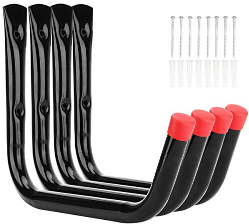 Vahodegn Heavy Duty Garage Storage Hooks,15Inch Jumbo Arm Kayak Wall Hangers 100 LB Capacity, Steel Canoe Rack for Outdoor or Indoor