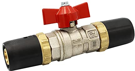 Pipetec Steckfitting Steck-Kugelhahn für Heizung 20x2