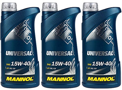 QR-Parts Set 85447034 MN7405-1 3x1 Liter Original MANNOL Motoröl Universal 15W-40 API SN/CH-4 Engine Oil Öl