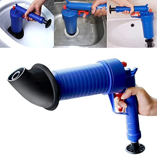 Haofy Desatascador de Inodoro, desatascador de desagüe, Manual de Alta presión, Potente Limpiador de Inodoro, desagüe obstruido con Cuatro ventosas para Lavabo de bañera