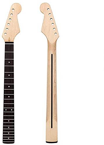 E-Gitarren-Hals für Stratocaster Dorsal Midline Gitarre Ersatz 22 Bünde Gitarre Hals Ahornholz Griffbrett Griffbrett E-Gitarre Ersatz