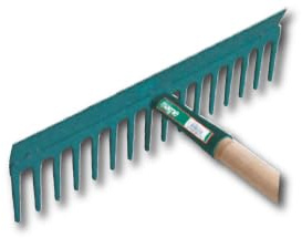 RATEAU RACLOIR A BITUME 16 DENTS - 40CM EMMANCHE 150 FORGES DE MAGNE - 356341