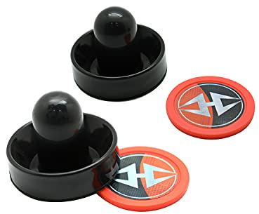 Hathaway Arcade Air Hockey 7,6 cm et palets de 6,3 cm – Noir et Orange