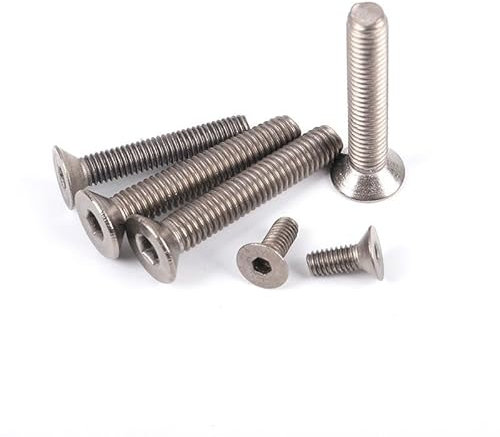 Viti Vite a testa svasata a forma di testa esagonale in titanio M2 m2.5 m3 m4 m5 m6 (1 0pcs / lot) (Length : 30mm, Dimensione : M4)