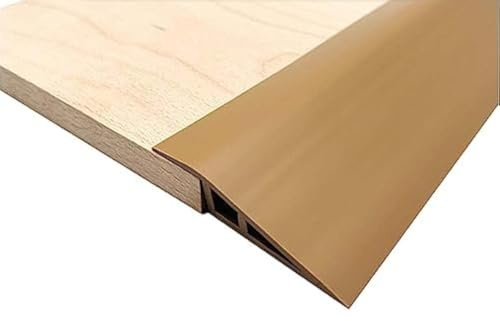 1M PVC Rubber Wheelchair Ramp Self Adhesive,Threshold Reducer,Door Floor Threshold Transition Strip,Butt Up Threshold-Moldings Trim for Doorways Carpet Floor Tile Edge Scooter(1.5cm,Yellow Brown)