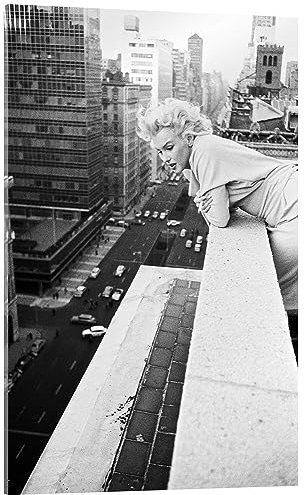 Posterlounge Marilyn Monroe in New York II Acrylglasbild von Celebrity Collection 60 x 90 cm Schwarz-Weiß Wandbilder Wanddeko