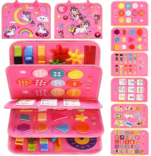 Busy Board, Kleinkind Sensorik Spielzeug, Montessori Spielzeug Busy Board für Autismus Vorschule, pädagogische Filzspielzeug & Playboards, Weihnachten/Geburtstag Geschenk für Jungen Mädchen