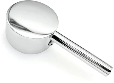JZK 40# Zinc Alloy tap lever, Round Handle for Hot/Cold Water Faucet, Kitchen Sink, Bathroom Basin, Tub Lever Replacement
