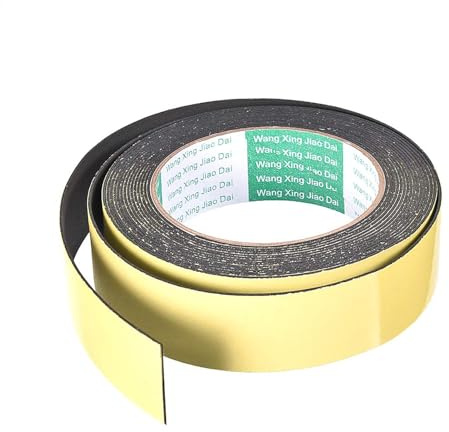 Recogwood Ruban d'étanchéité en mousse 30 mm (l) x 1 mm (P) x 5 m (L), bande d'étanchéité autocollante pour isolation de fenêtre et porte