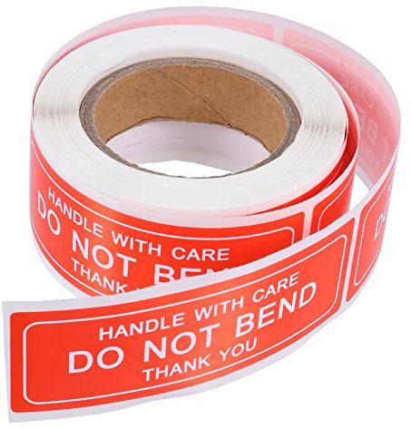 Gogogmee Fragile Stickers Handle with Care Shipping Labels 25x75mm 150 Adhesive Warning Packaging Stickers for Shipping and Transport