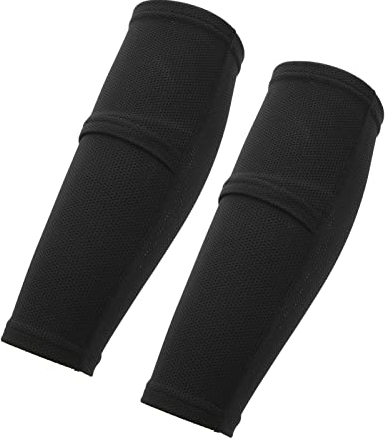 Schienbeinschutz-Ärmel, Fußball-Schienbeinschutz-Ärmel für Männer und Frauen, 1 Paar Atmungsaktive Schienbeinschoner-Socken aus Polyurethan-Nylon für Fußball (L)