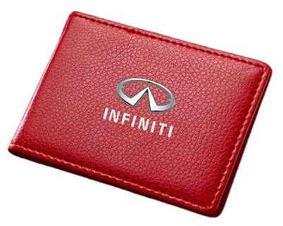 NBVGFGDF Herren Geldbörse, für Infiniti Q50 2014-2015 Tragbare personalisierte Leder Geldbörsen Stilvolle Damen Geldbörse Slim Wallet mit Mehrere Kartenfächer,F