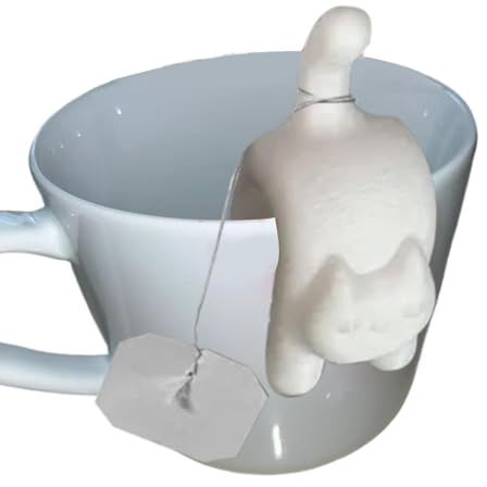 Tea Bag Strainer Clip For Teabag Tidy, Tea Bag Holder For Used Teabags, Cute Cat Funny Tea Infuser Clips, Portable Kitchen Gadgets 2025 New, Drink Bags Holders For Home, Travel, Studio