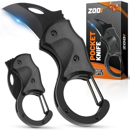 ZOOI Geschenke für Männer, Messer Outdoor Multitool Taschenmesser, Geburtstagsgeschenk Gadgets für Männergeschenke, Klappmesser mit Anhänger Ostergeschenke Erwachsene, Vatertagsgeschenk für Papa