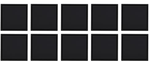 10x JUNG Serie LS Schalter Komplett-Set Graphitschwarz Matt | mit 10x (506U Wippschalter Universal, LS990SWM Wippe, LS981SWM Rahmen 1-fach)