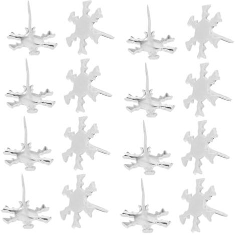Holibanna 300 Pezzi Mini Brads Paper Fasteners in Metallo Forma di Fiocco di Prong per Scrapbook Progetti DIY e Decorazioni Natalizie Organizzati e Facili da Usare