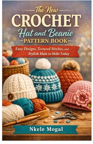 The New Crochet Hat and Beanie Pattern Book: Easy Designs, Textured Stitches, and Stylish Hats to Make Today