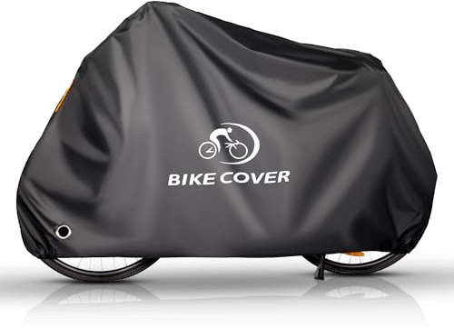 Bike Cover, 300D Oxford Fabric, Waterproof | Windproof and Anti-Theft, Outdoor Cycling Tarpaulin