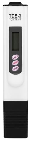 Digital TDS Messgerät Wasserqualität Tester, Handheld TDS Meter Tester mit LCD Anzeige Messbereich 0-9990ppm, Wassertester für Trinkwsser Schwimmbad Pool Aquarium Spas(Weiß)