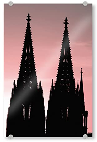 artboxONE Acrylglasbild 45x30 cm Städte KÖLNER Dom TURMSPITZEN Bild hinter Acrylglas - Bild Köln Köln Kölner Dom