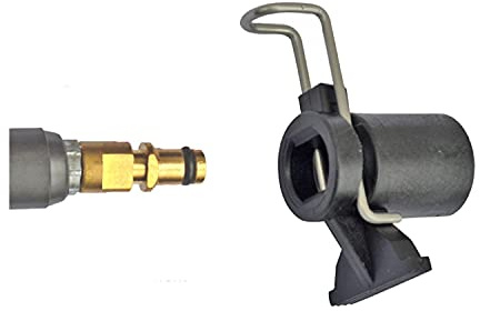 M&M Smartek Adaptador de alta presión para conector/convertidor de manguera para limpiadores de alta presión compatibles con/como Kärcher, Black & Decker, Nilfisk, Stihl G1/4 o con M22 IG (Opción A