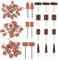 Glarks Lot de 54 forets abrasifs pour meulage et ponceuse à lamelles abrasives Grain 80 avec tige de 0,3 cm pour outil rotatif