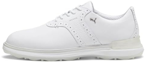 PUMA Men Avant Golf Shoe, PUMA White-ASH Gray-PUMA White, 8 UK