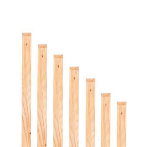 Mega Holz Zaunlatten Paket  Sylt 10 Stück aus Lärchenholz 180 cm Höhe Zaun Brett Zaunbrett Gartenzau Holzzaun